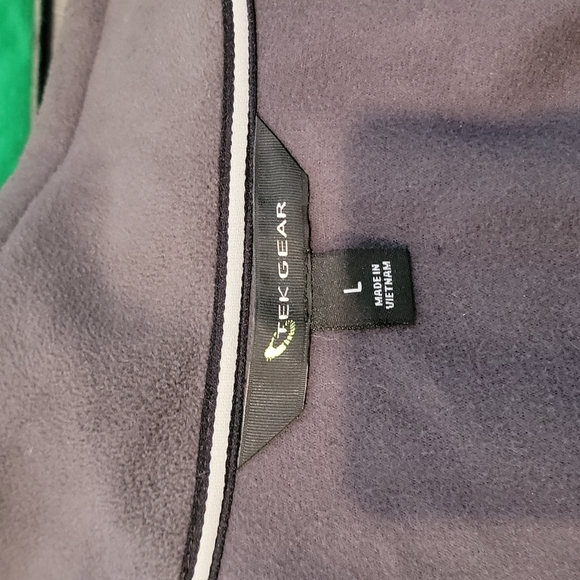 TEK GEAR ORANGE HEAVY FLEECE FULL ZIP JACKET - Picture 8 of 12